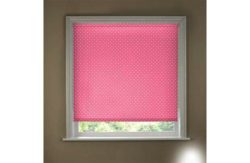 Pink Hearts 2ft Blackout Roller Blind.